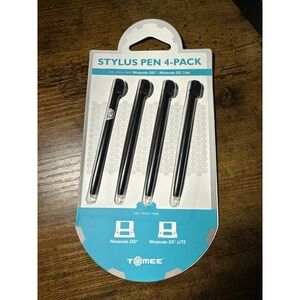 New Tomee Stylus Pen Set 4‑Pack for Nintendo DSi / DS Lite – Black
